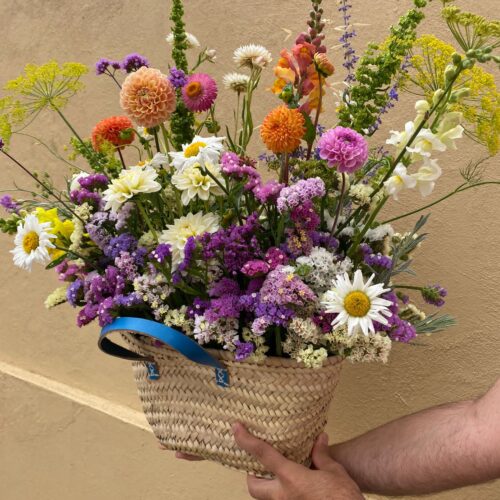 cesta de flores - floreciendom