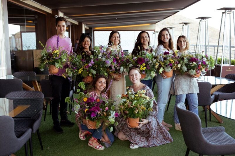 Floresiendom - Taller de arreglos florales y cata de postres