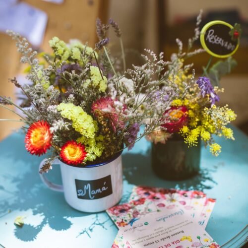 Floresiendom - Taza con flores